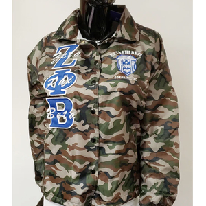 Plaine Simple Décent Zeta Phi Beta Sororité Hommes Femmes Entraîneurs Vestes Style Personnalisé Camouflage Haute Qualité Entraîneurs Veste - Product Image 5