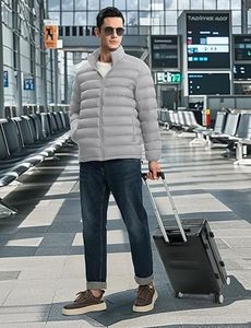 Chaqueta de Plumón Ecológica para Hombre 2025, de Secado Rápido, Transpirable, Personalizable, con Cuello Alto, Logotipo Frontal, Manga Larga, Invierno, Venta al Por Mayor - Product Image 5