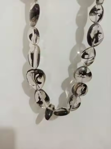 Collares de Resina Elegantes Tallados y Pintados a Mano con Arte Indio Exótico para Mujeres con Sentido de la Moda, Patrones Florales Multicolores Atrevidos, Ángel - Product Image 5