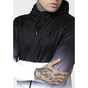 High Quality Men's Skinny Tracksuits Custom Logo Printed Hooded Collar New Arrival Solid Color Long Sleeve Direct Factory Supply - Product Image 5