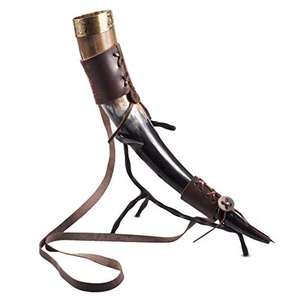 Indian Handmade Natural Crafts Elegant Traditional Viking <b>Drinking</b> <b>Horn</b> - Product Image 2