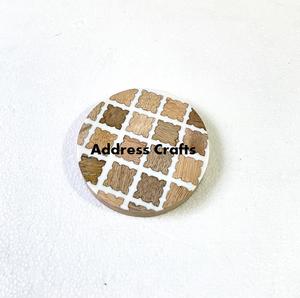 Posavasos Hexagonal de madera de teca con estilo minimalista, protección ecológica para bebidas para bodas, aniversarios de cumpleaños decorativos - Product Image 2