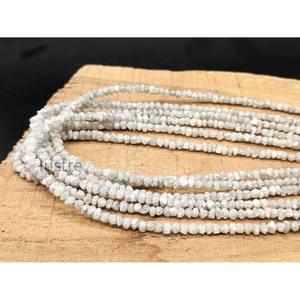 Perlas de Diamante en Bruto 100% Naturales, Sin Cortar, de 3.5 mm, AAA+, Blancas, Corte Elegante, Joyería Personalizada, Regalo de Cumpleaños para Ella - Product Image 3