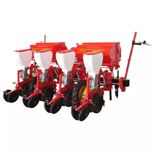 農業用トウモロコシシーダードリルトラクター用肥料コーンレシスシーダー付き4列トウモロコシプランター