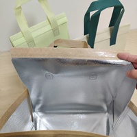 Sacs isothermes personnalisés en non-tissé pour la promotion des produits d'épicerie, sacs réutilisables en PP laminé, sacs isothermes pour la livraison de nourriture