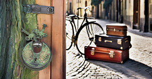 Fully Functional Antiqued Brass Door Padlock Handmade Turtle <b>Lock</b> Style with Unique Stainless Steel Keys Providing Security - Product Image 4