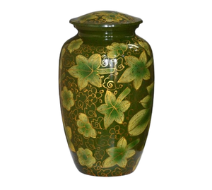 Urnas para Cenizas de Adultos, Urna Floral Amarilla Grande para Cenizas de Seres Queridos, Tamaño 10.5" y 220 Cu. en - Product Image 6