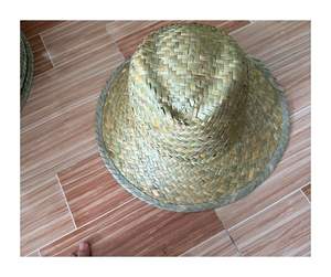 Sombrero de paja elegante con tejido multicolor-Sombrero de paja de grado premium para eventos de festivales culturales y de exportación - Product Image 4