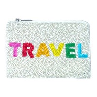 Bordado de cuentas de semillas de moda con bolsa para monedas de coche, bolsa con cuentas de coche inspirada en el mar, bolsa pequeña hecha a mano para mujeres y niñas