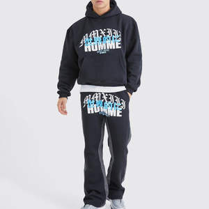 Conçu sur mesure pour hommes coupe ample hiver Flare costume de haute qualité respirant séchage rapide durable personnalisé survêtement pour adultes - Product Image 1