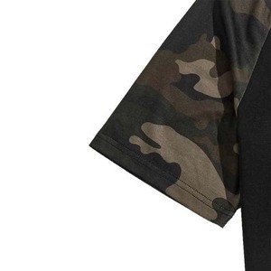 Chándales de 2 piezas de talla grande para hombre, ropa deportiva de verano 2025, camiseta de manga corta con estampado de camuflaje y pantalones cortos con cordón en la cintura - Product Image 4