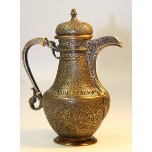 Medium Size Handmade Metal Arabic Dallah Best Selling Mirror Polished Kitchenware <b>Tea</b> and Coffee Pot From Indian Supplier - Product Image 4