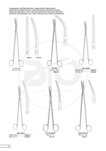 Busch courbe inclinée fine épisiotomie ciseaux délicat instruments de chirurgie gynécologique périnée pince en acier - Product Image 4