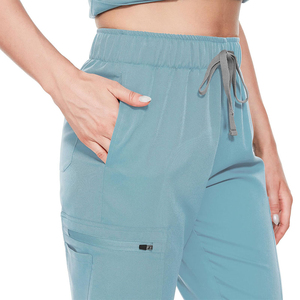 Ensembles de gommage extensible écologique uniformes médicaux en gros coton polyester mélange soins infirmiers hôpital gommages vêtements professionnels - Product Image 5