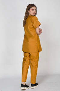 Mélange de polyester et de coton de haute qualité ensemble d'uniformes d'allaitement offre spéciale gommages d'allaitement imprimés avec logo personnalisé pour femmes à vendre - Product Image 5