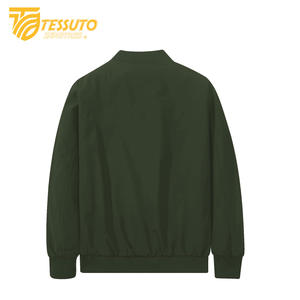 Blouson aviateur zippé léger et extensible de coupe décontractée pour homme - Product Image 4