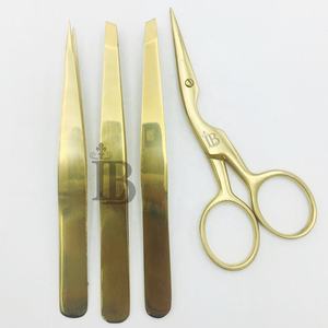 ชุดแหนบดึงขนคิ้วสีทองใหม่ ชุดแหนบดึงขนคิ้วสีดำมิงค์ กรรไกรตัดขนคิ้วแบบตรงและแบบเฉียง แหนบดึงขนคิ้วแบบสั่งทำโลโก้ตามต้องการ ยอดนิยมสูง - Product Image 6