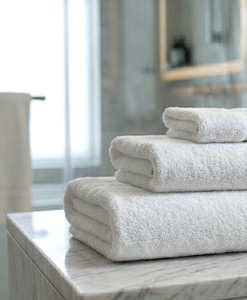 En gros Blanc Hôtel Serviettes De Bain Ensemble Économique Hôtel Serviette Ensemble 100% Turc Coton Serviettes - Product Image 3