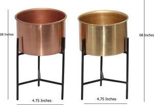 New Arrival Rose Gold Color Best Quality Durable Metal <b>Planters</b> With Customized Color and Size <b>for</b> Home Hotels and Malls - Product Image 6