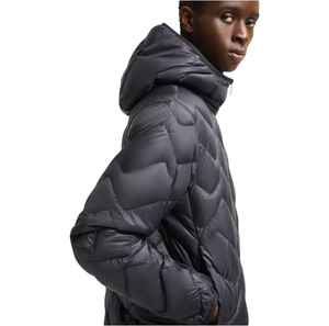 Veste matelassée à capuche personnalisée de haute qualité, style décontracté, fermeture éclair, imperméable, coupe-vent, respirante, unisexe - Product Image 3