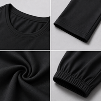 Ensemble deux pièces personnalisé pour femmes musulmanes, vêtements de sport modestes, survêtement à manches longues, séchage rapide, couvrance totale, fabriqué sur commande