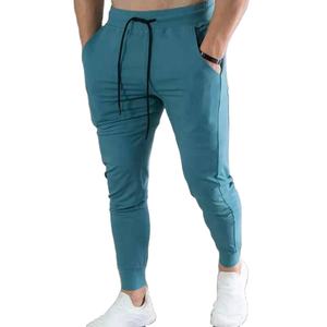 กางเกงวอร์มผ้าฝ้ายทรงสปอร์ตเอวกลางสำหรับผู้ชาย ล้างสีแบบแอซิดวอช มีกระเป๋าใส่โทรศัพท์ เหมาะสำหรับวิ่งและออกกำลังกาย - Product Image 2