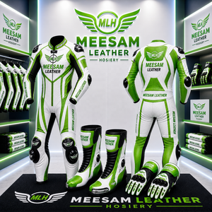 Traje de Motociclismo Unisex de Cuero Premium, Manga Larga, Protección Interna/Externa, Ventilación Transpirable, Ajuste Cómodo - Product Image 4