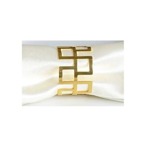 Offre Spéciale anneau de serviette en métal plaqué or porte-serviette fait à la main de haute qualité décoration de Table anneau de serviette de luxe - Product Image 6