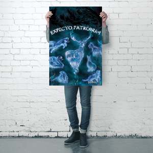 Póster Decorativo de Pared de Harry Potter con la Frase 'Esperando al Patrono', Material de Papel - Product Image 4