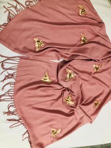 High Quality Solid Color Muslim Chiffon Printed Multi Color <b>Ladies</b> Handmade <b>Shawls</b> Embroidered for Women Winter Fashionable - Product Image 3