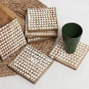 Sous-verres en bois de noyer de conception fabuleuse pour la maison thé tasse à café tampons décoration de Table sous-verres en bois de la meilleure qualité en vente - Product Image 1