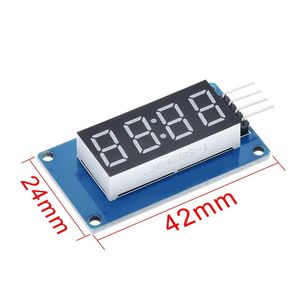 TM1637 โมดูลจอแสดงผล LED สีแดง 7 ส่วน 4 หลัก สำหรับชิ้นส่วนเครื่องมือ - Product Image 4