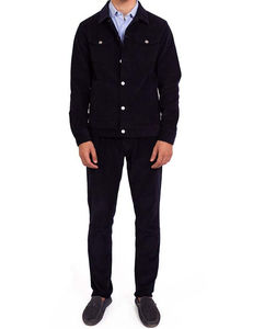 Chaqueta Vaquera Casual para Hombre, 100% Algodón de Alta Calidad, Transpirable, de Secado Rápido, Resistente al Viento, Ecológica, Servicio OEM, Personalizable - Product Image 1