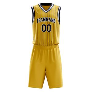 Uniformes de baloncesto de tendencia de último diseño, conjunto de uniforme de baloncesto para hombre sin mangas con opciones de diseño y color de tamaño personalizado - Product Image 1