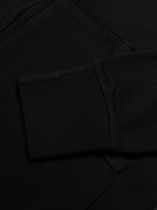 Sweat à capuche de luxe 100% coton pour hommes avec manches en polaire, fermeture à glissière intégrale, qualité thermique, cordon de serrage personnalisable pour l'automne - Product Image 2