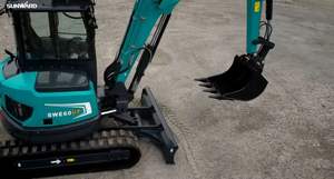 รถขุดขนาดเล็ก SWE 60UF พร้อมเครื่องยนต์ 35 กิโลวัตต์ ความจุบุ้งกี๋ 0.18 ลูกบาศก์เมตร ผลิตในสหรัฐอเมริกา - Product Image 2