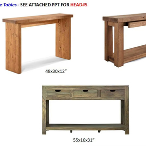 Table console en bois, meubles anciens, haute qualité, 100% bois naturel, table console en bois pour la maison, la villa, l'appartement ou le bar, pour la décoration - Product Image 2