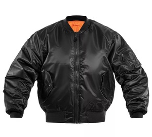 Hot sales 2024 premium stylish <b>flight</b> classic bomber <b>jacket</b> with ribbed collar hem and sleeve cuff - Product Image 6