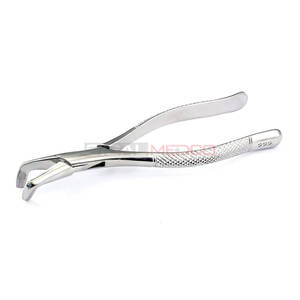 Fórceps de extracción de raíz Manual de acero inoxidable alemán Premium #222 instrumento quirúrgico Dental de extracción Molar inferior Universal - Product Image 2
