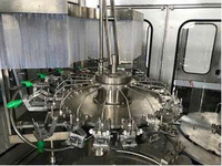 Machine de remplissage de boissons gazeuses entièrement automatique Great Wall, 3000-4000 BPH, précision >99,6%, remplissage en acier inoxydable