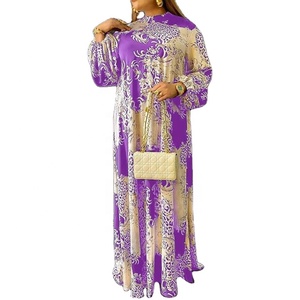 2023อบายาผ้าลินินพิมพ์ลายดอกไม้วินเทจของผู้หญิงแฟชั่นฤดูร้อนขายดี - Product Image 1