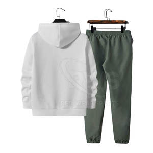Ensemble deux pièces de survêtement de sport personnalisé pour hommes Vêtements de sport 100% coton Survêtements de gym, de jogging et de fitness - Product Image 2