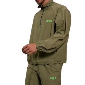 กางเกงวิ่งไนลอนแบบปรับแต่งได้สำหรับทุกเพศ2025ชุดวอร์มแบบซิปครึ่งเดียวแห้งเร็วเสื้อกันลมสไตล์ลำลอง - Product Image 4