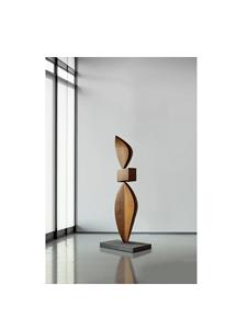 Escultura artesanal moderna de aluminio para decoración de hogar de lujo, exhibición de mesa con acabado elegante y belleza atemporal. - Product Image 3