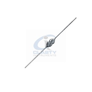 เครื่องมือผ่าตัด ophtalmic แบบแมนนวลขนาด14ซม. หัววัดปลายโค้งแบบคู่ที่จับห่วงเหล็ก - Product Image 2