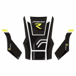 Kit de 3 protections de réservoir 3D jaunes compatibles avec les autocollants de moto BMW F900R 3D - Product Image 1