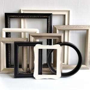 BOIS Personnalisé Grand Antique En Bois Peinture Cadres Baroque Doré Sculpté En Bois Photo Cadre Orné Toile Photo - Product Image 2