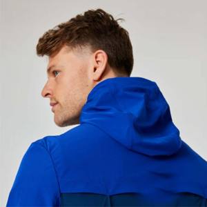 Chaqueta cortavientos ligera para hombre, transpirable e impermeable con capucha para actividades al aire libre y ropa informal - Product Image 5