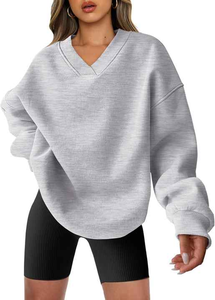 เสื้อฮู้ดสวมหัวทรงหลวมสำหรับผู้หญิง, เสื้อฮู้ดแขนยาวแบบสวมหัวสไตล์ใหม่สำหรับฤดูใบไม้ร่วงและฤดูหนาว - Product Image 3