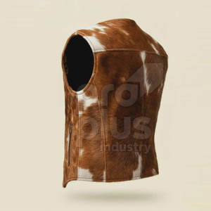 เสื้อกั๊กหนังวัวแท้สำหรับผู้ชาย - สไตล์วินเทจสุดเท่ คุณภาพพรีเมียม เสื้อคลุมลำลอง ระบายอากาศได้ดี - Product Image 3